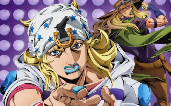 系列第七部《JoJo的奇妙冒险 飙马野郎》主视觉图公开