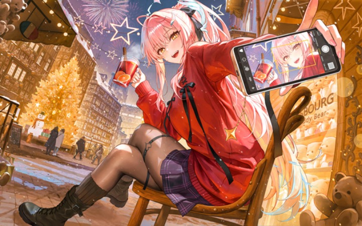 每周P站美图推荐——屏中少女特辑