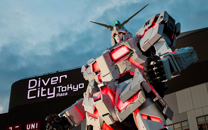 八年十一月终落幕 独角兽高达立像8月最后展示